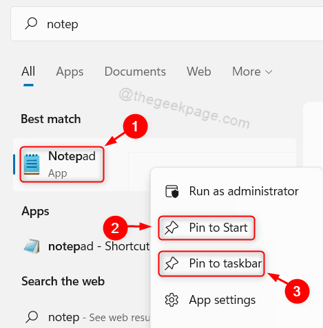 pin-notepad-to-taskbar-and-start-win11