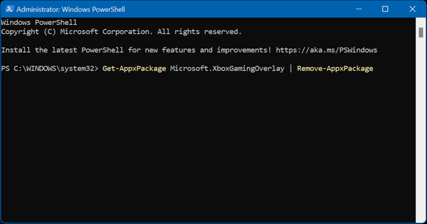 powershell-remove-command