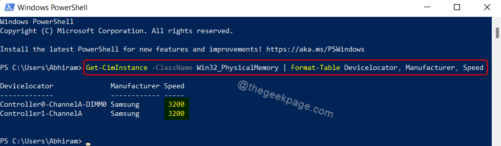 ram-speed-command-powershell