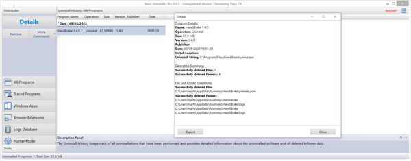 revo-uninstall-history