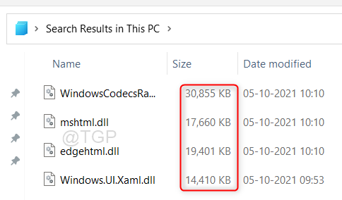 search-results-based-on-filesize