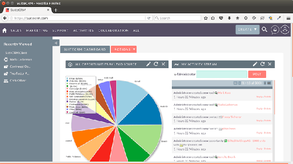 suitecrm-web-interface