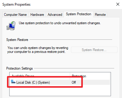 system-restore-off