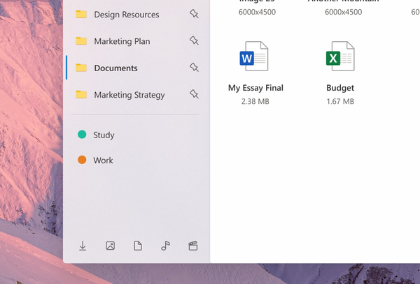 tagged-folder-header