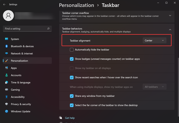 taskbar-alignment taskbar-alignment