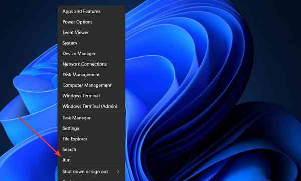 the-Run-menu-option the-Run-menu-option