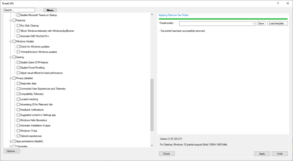 tweak-uix-interface