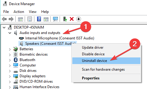 uninstall-conexant-audio-driver