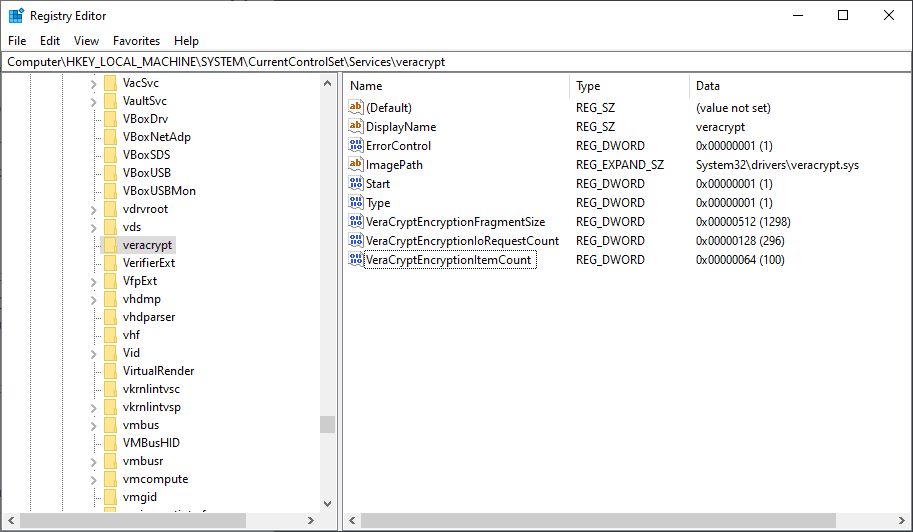 veracrypt-registry
