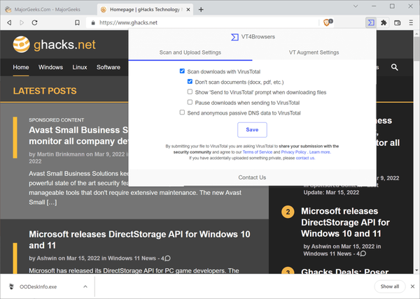 virustotal-browser-extension virustotal-browser-extension