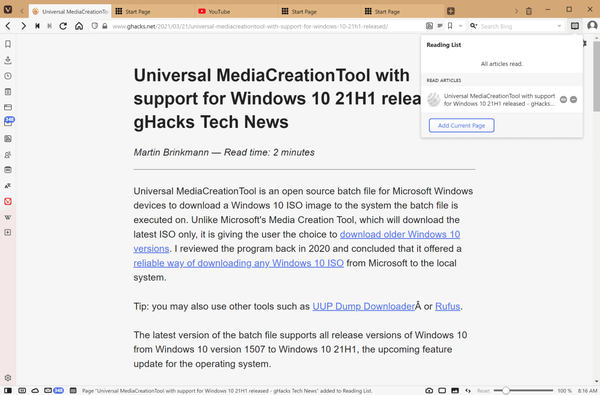 vivaldi-reading-list vivaldi-reading-list