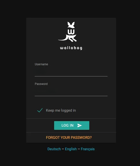wallabag-login-web-ui