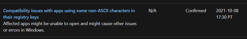 windows-11-known-issue windows-11-known-issue