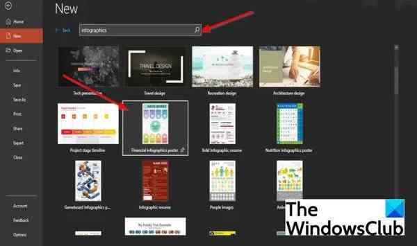 2.-Type-infographic-into-the-search-box 2.-Type-infographic-into-the-search-box