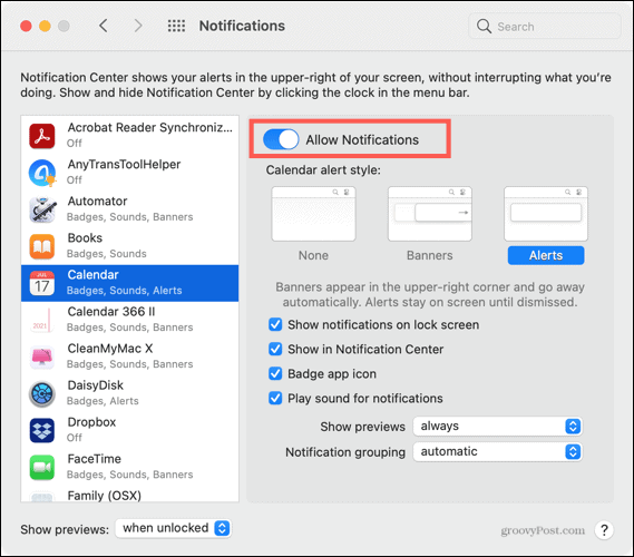 AllowNotifications-MacCustomizeNotifications
