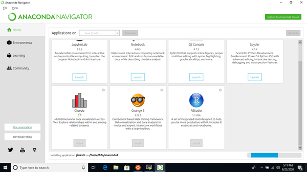 Anaconda-Navigator-GUI-on-WIndows-10-subsytem-for-Linux-min
