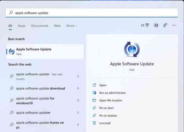 Apple-Software-Update-search