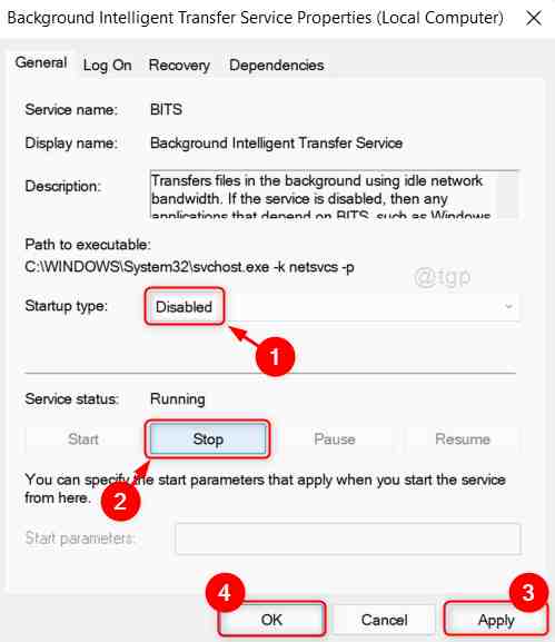 BITS-service-disabled-properties-win11_11zon