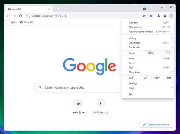 Chrome-menu Chrome-menu