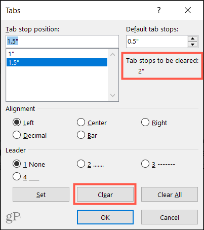 ClearStop-WordWindowsTabs