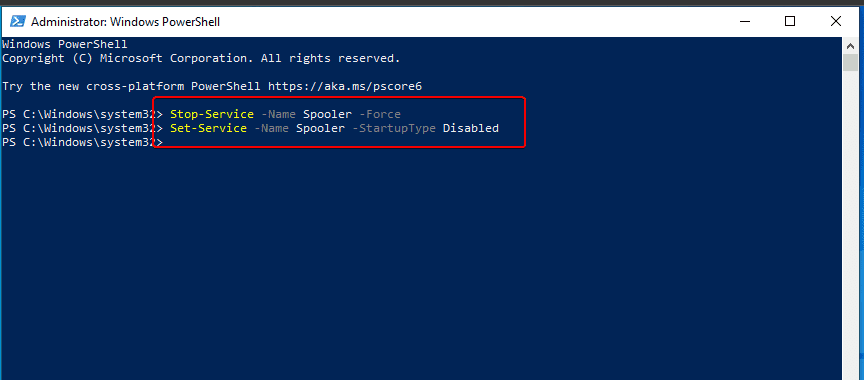 Disable-Print-Spooler-service-on-Windows-10-using-PowerShell Disable-Print-Spooler-service-on-Windows-10-using-PowerShell