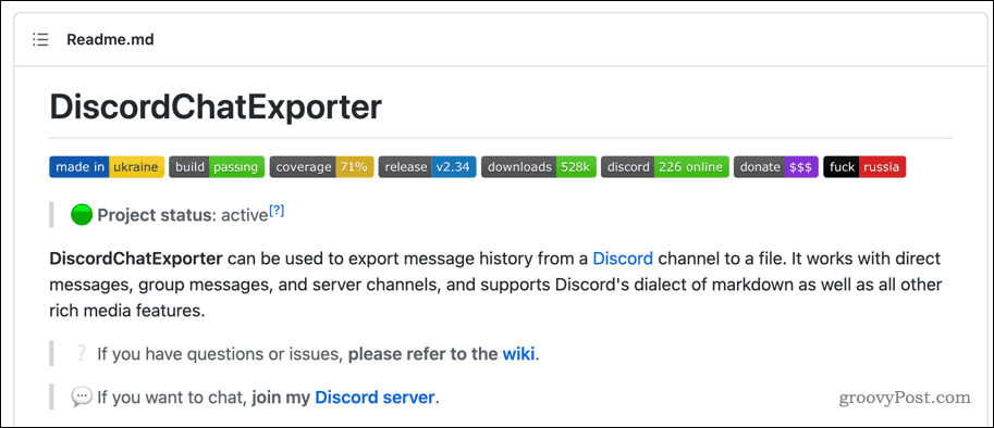 DiscordChatExplorer-Github-Page