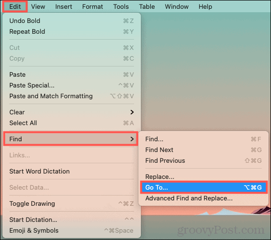 EditFindGoTo-WordGoTo