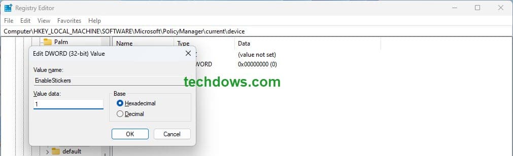 Enable-Stickers-Windows-11