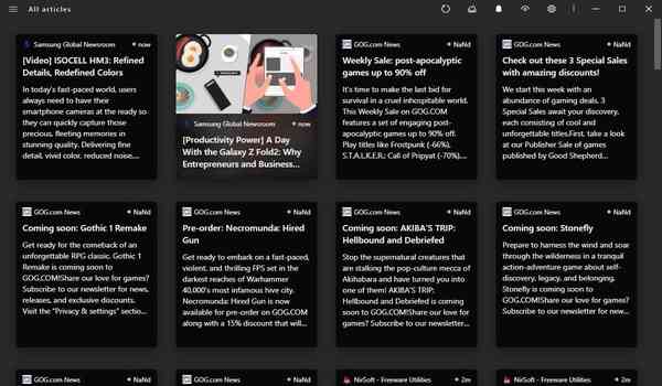 Fluent-Reader-dark-theme