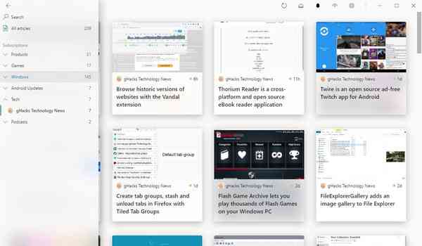 Fluent-Reader-sidebar