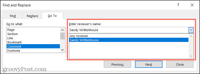 GoToCommentAuthor-WordGoTo