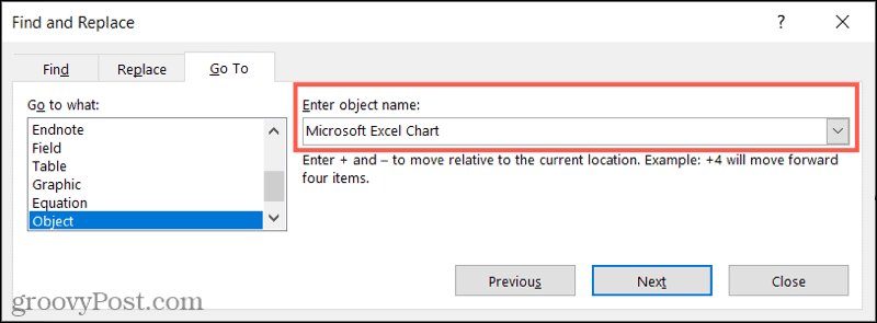GoToExcelChart-WordGoTo
