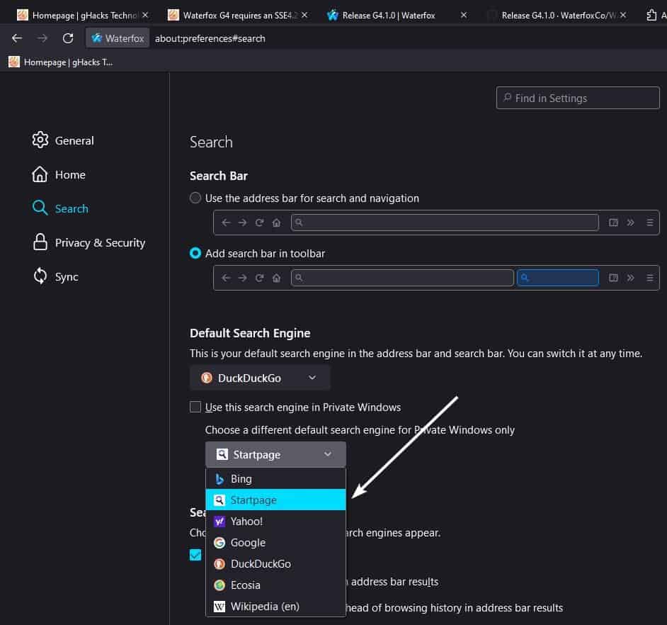 How-to-set-the-default-Private-Search-Engine-in-Waterfox