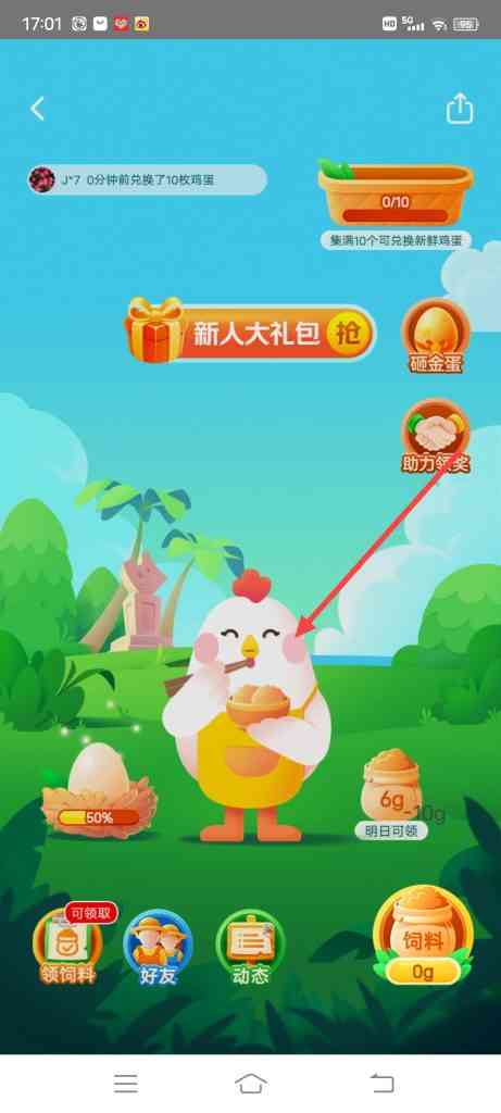 美团优选怎么给母鸡喂食