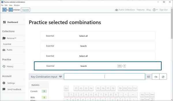 KeyCombiner-practice-selected-combinations