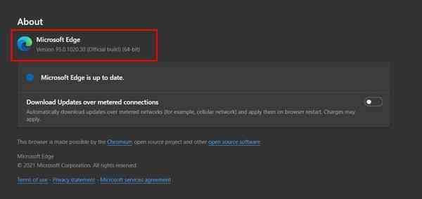 Microsoft-Edge-Build-version-number