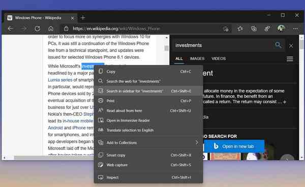 Microsoft-Edge-sidebar-search