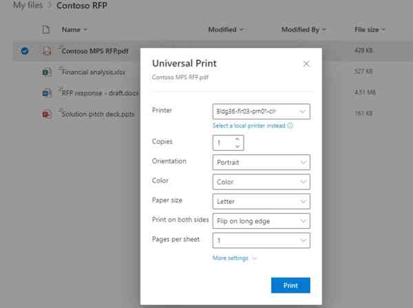 Microsoft-Universal-Print Microsoft-Universal-Print