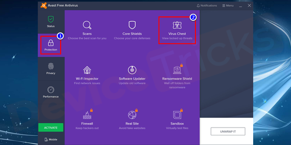 Navigate-protection-section-click-on-virus-chest Navigate-protection-section-click-on-virus-chest