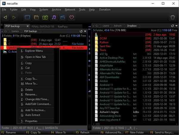 NexusFile-file-context-menu