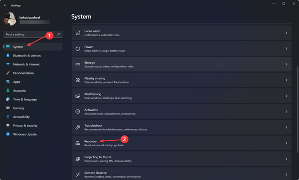 Recovery-menu Recovery-menu