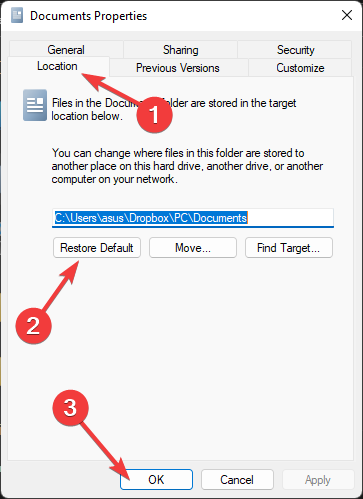 Restore-Default-Location
