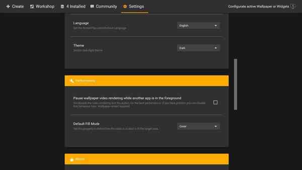 ScreenPlay-settings ScreenPlay-settings
