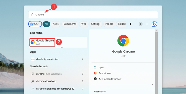 Search-Google-Chrome-in-Start-Menu