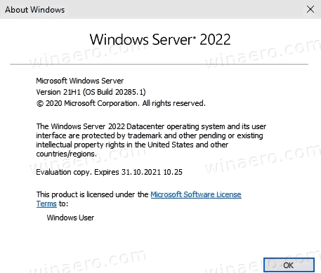 Server-2022-build-20285-winver Server-2022-build-20285-winver