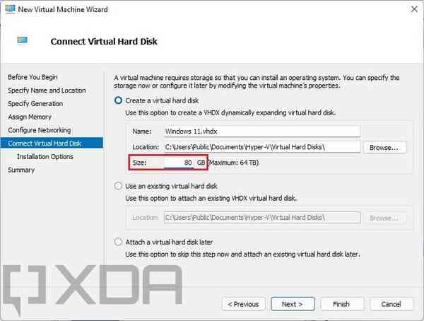 Setting-an-80GB-size-for-a-virtual-hard-disk