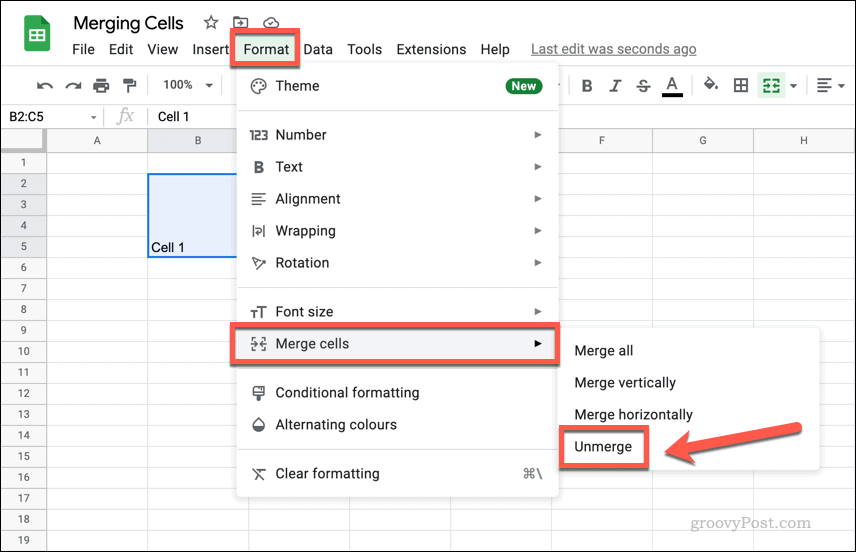 Sheets-Unmerge-Cells-Menu-Options