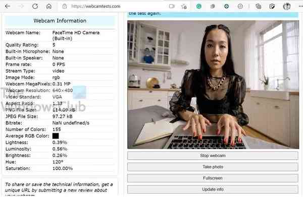 Test-Webcam-Online-Tool