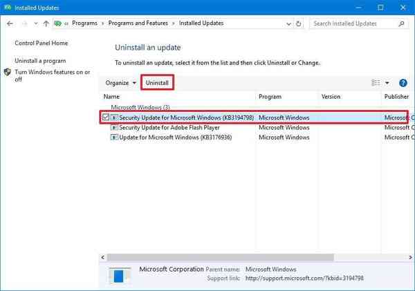 Uninstall-Security-Updates-from-Windows-OS Uninstall-Security-Updates-from-Windows-OS