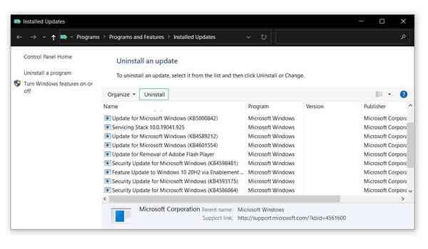 Uninstall-Windows-10-update
